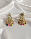 Ethnic Rangrez Multi Pearl Earrings Ratanrani