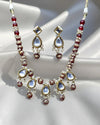 Red-Color Kundan Moti Mala Necklace Ratanrani