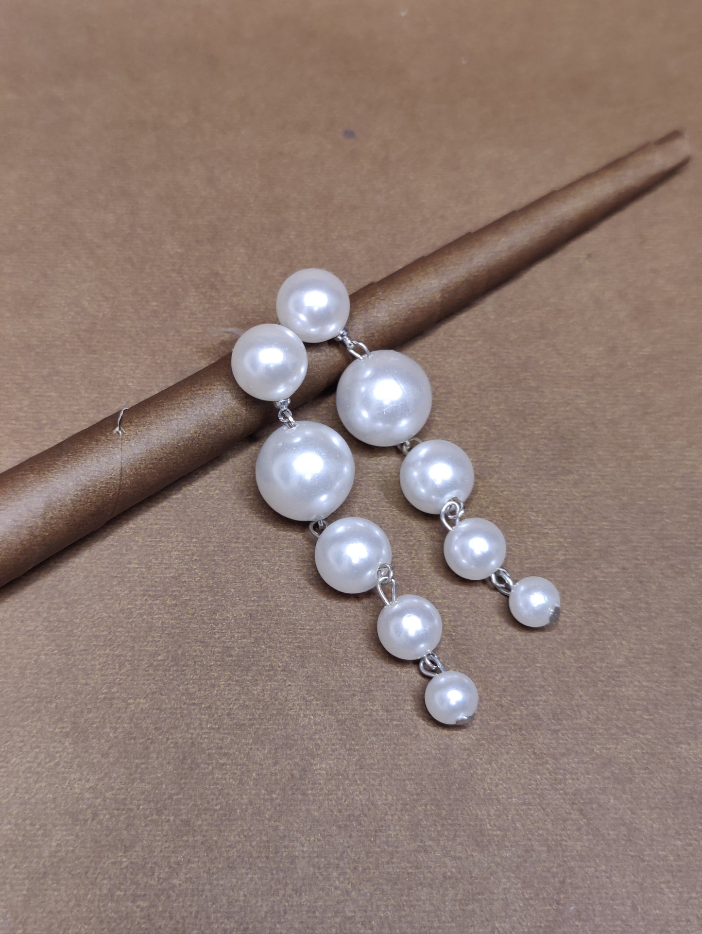 5 Pearl Drop Earrings