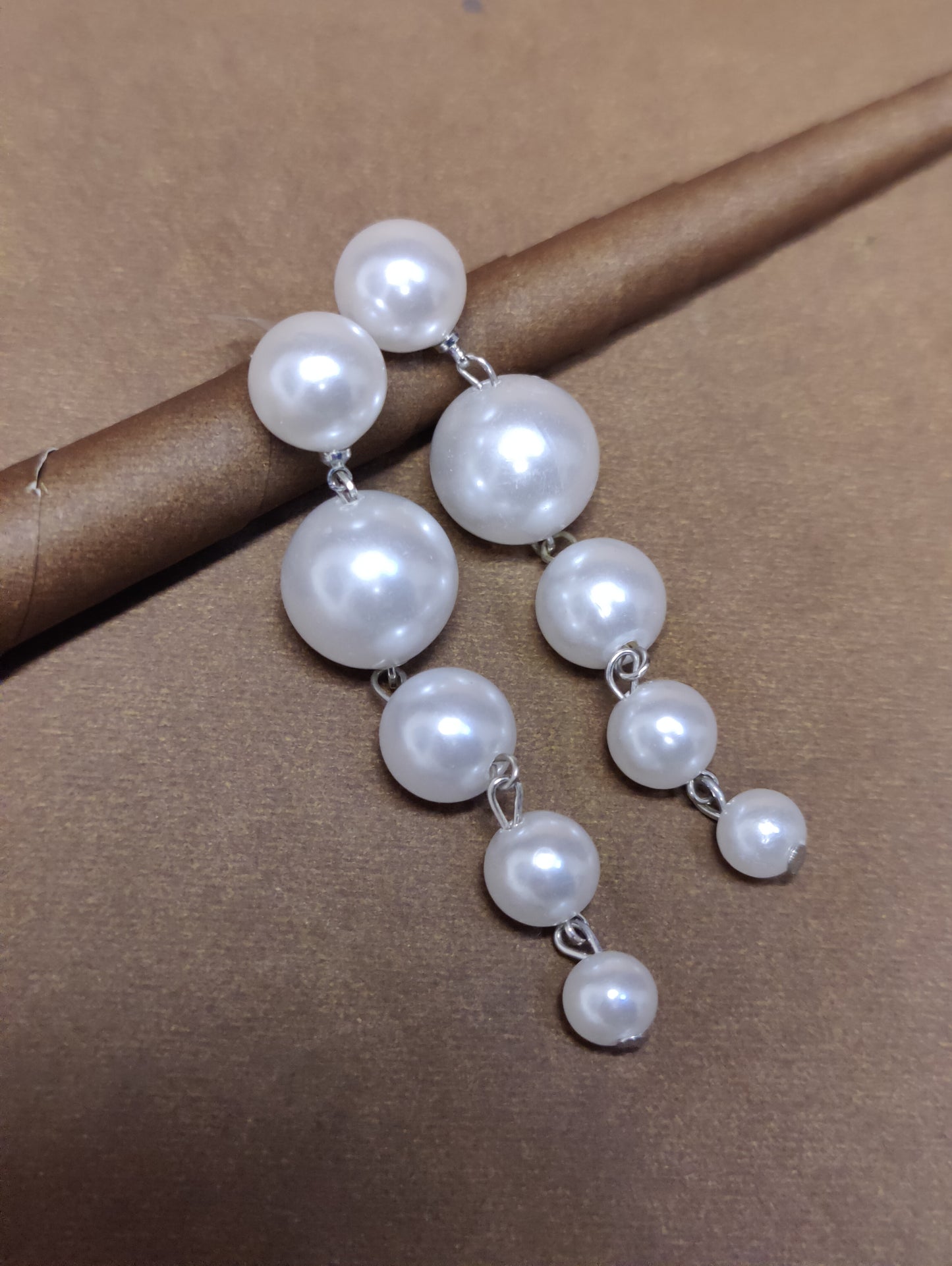 5 Pearl Drop Earrings