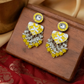 Golden Yellow Meenakari Women's Earrings Ratanrani