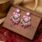 Magenta Pink Meenakari Women Earrings Ratanrani