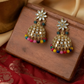 Ethnic Rangrez Multi Pearl Earrings Ratanrani