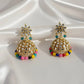 Ethnic Rangrez Multi Pearl Earrings Ratanrani
