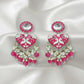 Magenta Pink Meenakari Women Earrings Ratanrani