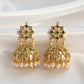 Ethnic Traditional Golden Pearl Drop Earrings Ratanrani