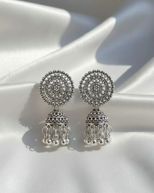 Oxidised Jhumka Earrings Ratanrani