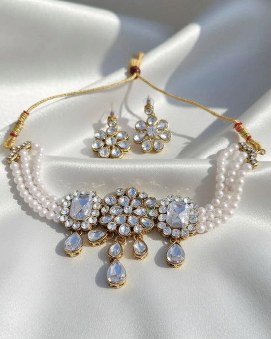 Royal Polki Pearl Necklace Ratanrani