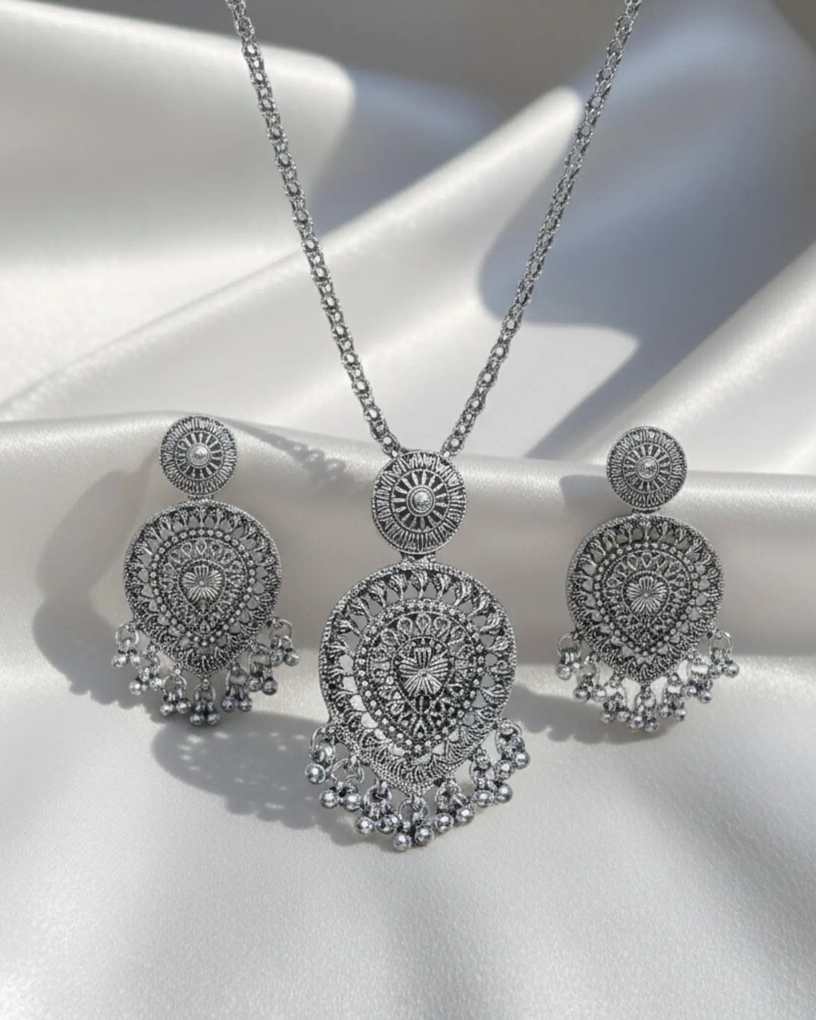 Antique Oxidized Necklace Set Ratanrani