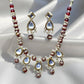 Red-Color Kundan Moti Mala Necklace Ratanrani