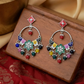 Enamel Multicolor Rang-e-Bahar Chandbali Earrings Ratanrani