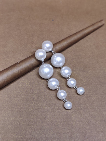 5 Pearl Drop Earrings