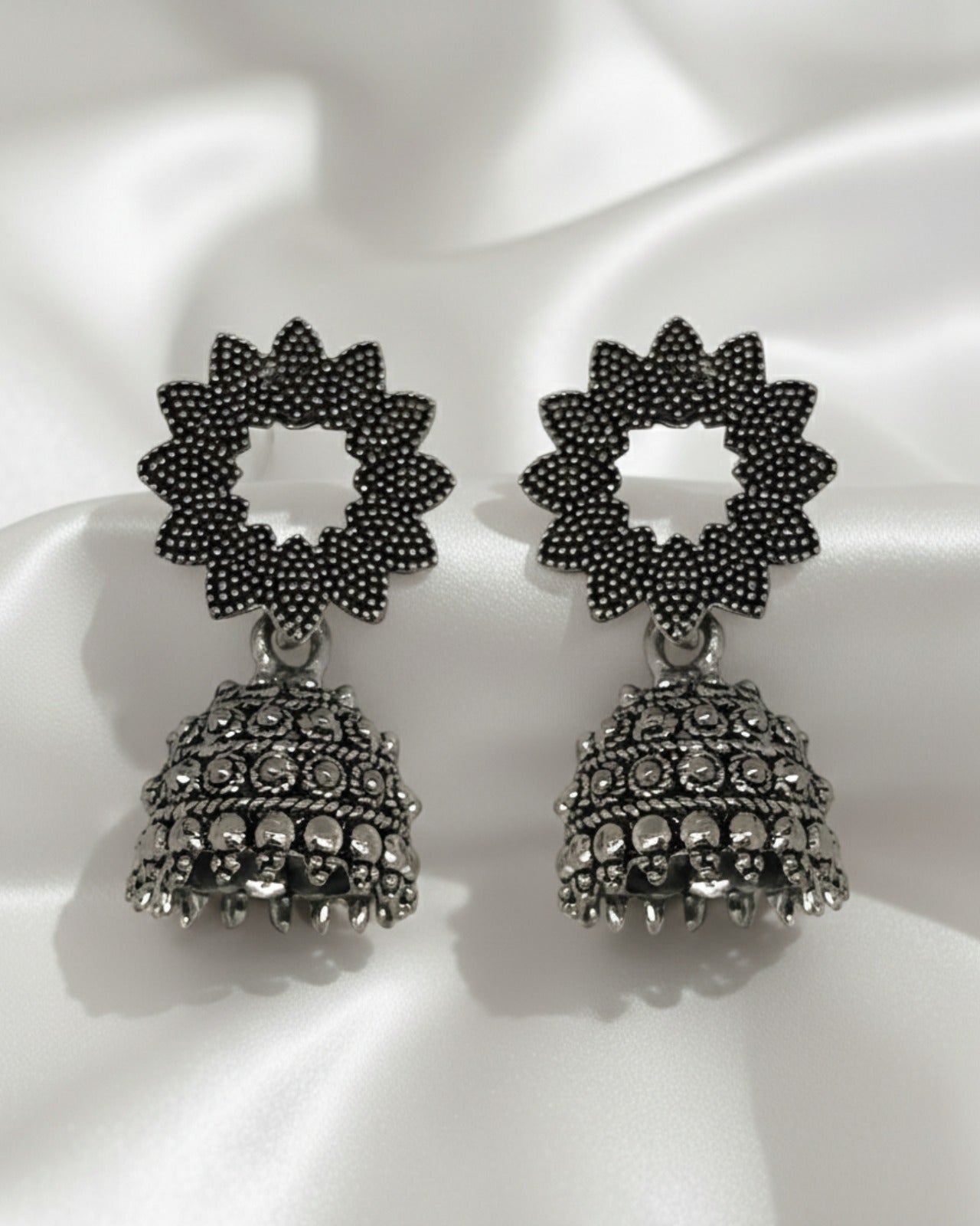 Oxidized Jhumki Combo Ratanrani