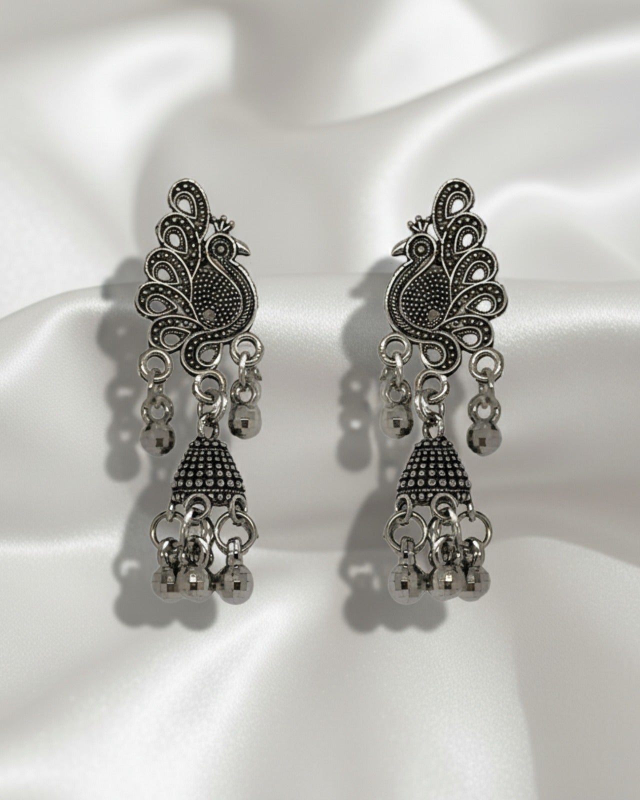 Oxidized Jhumki Combo Ratanrani