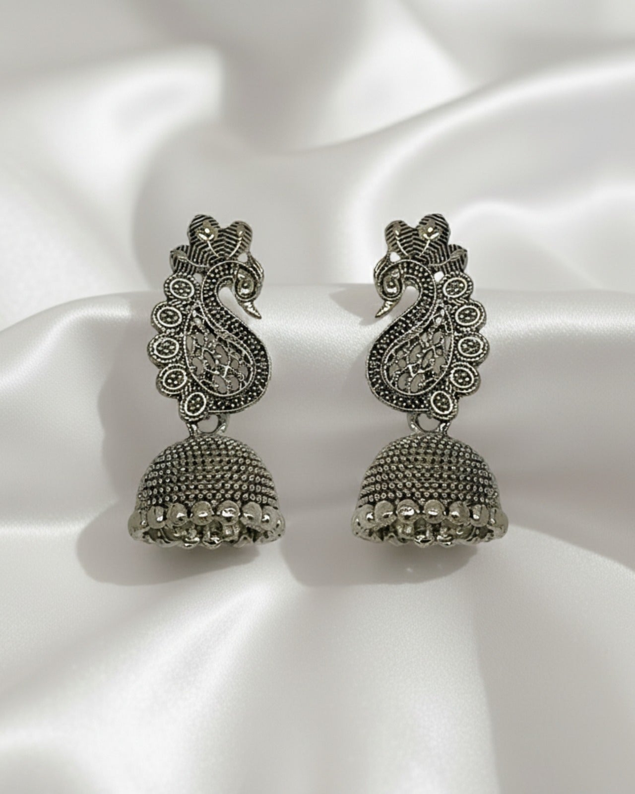 Oxidized Jhumki Combo Ratanrani