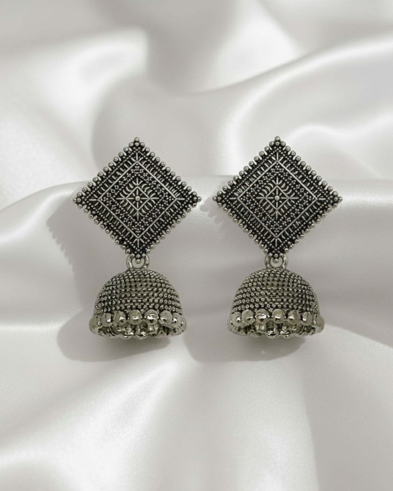 Oxidized Jhumki Combo Ratanrani